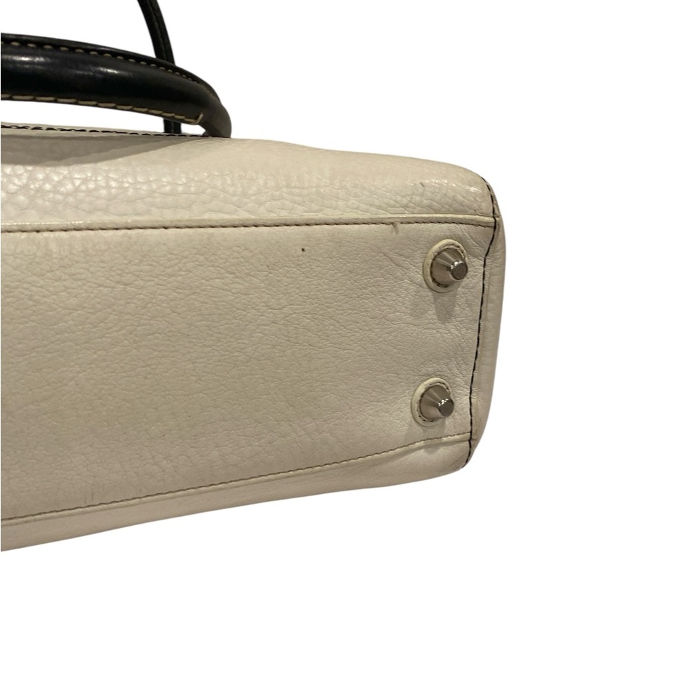 Coach Hampton Ivory Leather Satchel Shoulder Bag - Excellent Condition - Picture 7 of 11